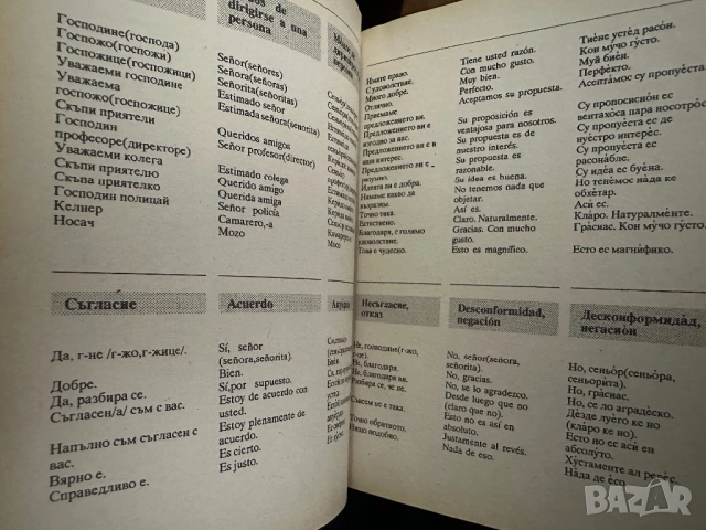 Българо-испански разговорник, снимка 9 - Чуждоезиково обучение, речници - 51839710
