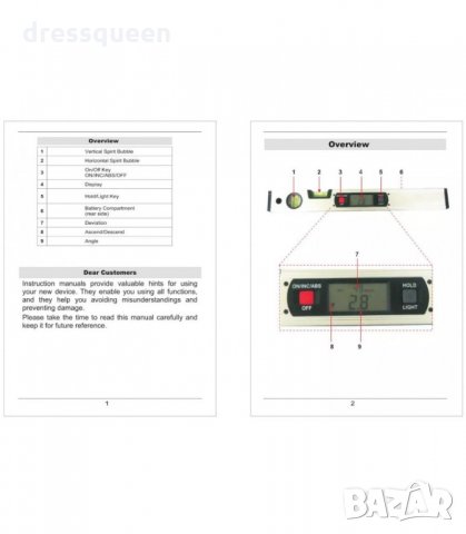 3106 Електронен нивелир с инклинометър, снимка 12 - Измервателни инструменти - 34248204