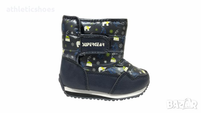 Бебешки апрески в синьо и черно-1082 , снимка 3 - Бебешки боти и ботуши - 38392763