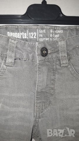 6-7г 122см Панталон тип Дънки светло сиви без следи от употреба, снимка 2 - Детски панталони и дънки - 38637666