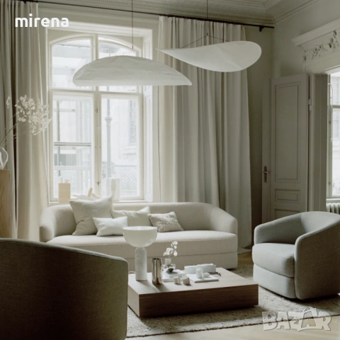 Висяща лампа ЛЕД Tense LED New works Panter & Tourron 100*80*25 см, снимка 5 - Лампи за таван - 53288178