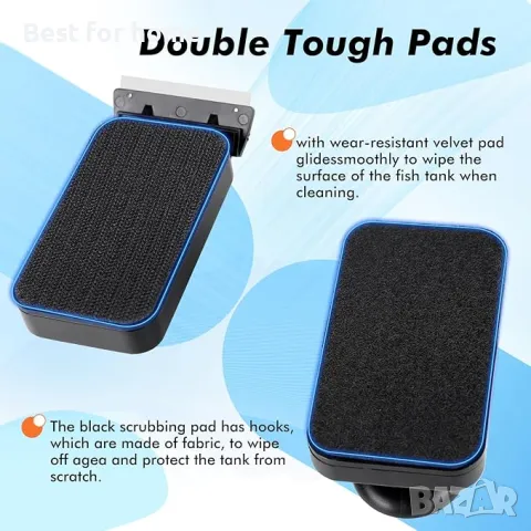  Магнитна четка за почистване на аквариум hygger, снимка 4 - Оборудване за аквариуми - 50022942