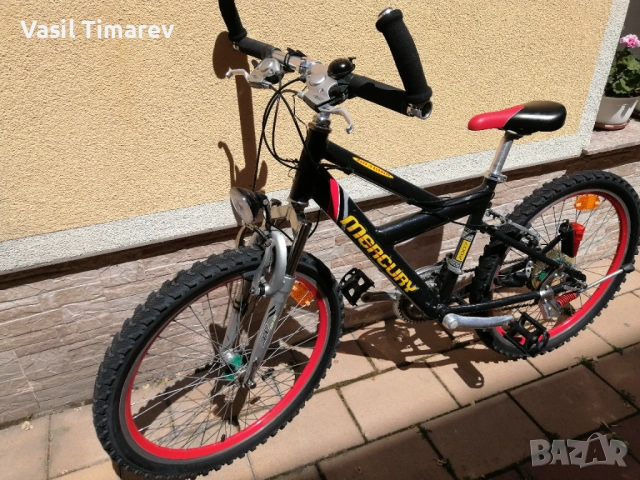 Спортен алуминиев велосипед 24 *   Mercury aero tubing 7005 Shimano 3X7 , снимка 14 - Велосипеди - 54320791
