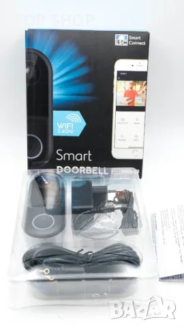Смарт звънец за врата с вградена камера - LSC Smart Connect, снимка 6 - HD камери - 48842501