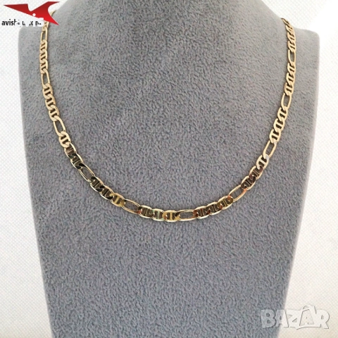 Синджир с 14К златно покритие 254566, снимка 4 - Колиета, медальони, синджири - 52961337
