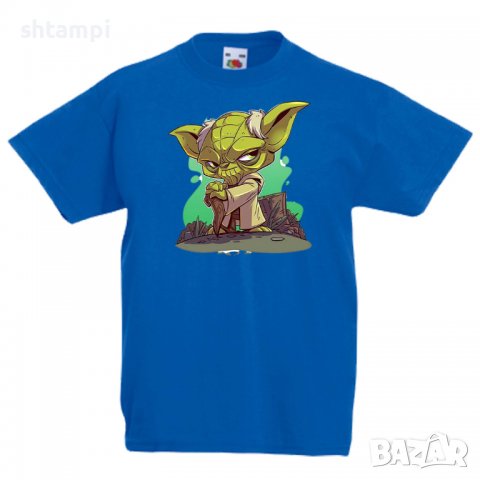 Детска тениска Star Wars Yoda 2 Star Wars,Игра,Изненада,Подарък,, снимка 3 - Детски Блузи и туники - 36667887