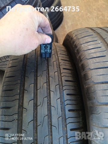 4 броя летни гуми 215/60/16 Continental, снимка 2 - Гуми и джанти - 54348448