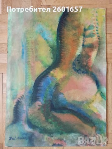 Голяма абстрактна маслена авторска картина