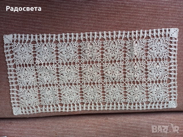 Ръчни плетива на една кука, снимка 11 - Покривки за маси - 37511951