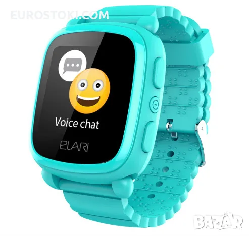 Детски смарт часовник Elari KidPhone 2 с GPS тракер, двупосочни аудио разговори, SOS бутон