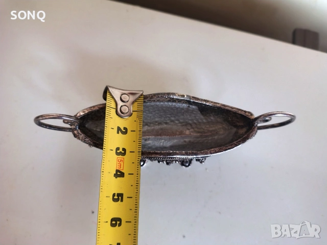 Страхотено Старо Посребрено Съдче, снимка 7 - Антикварни и старинни предмети - 53175058