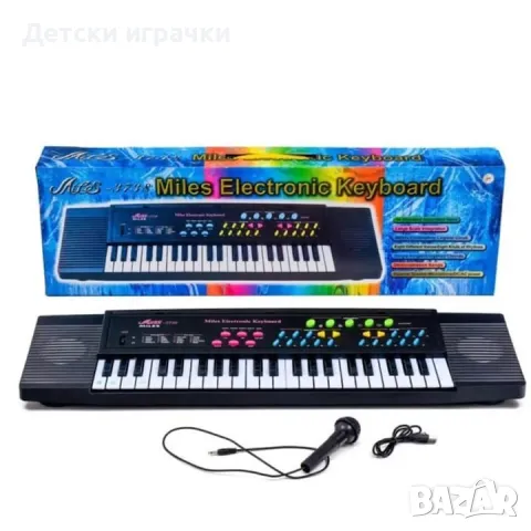 Детска йоника с микрофон, синтезатор, пиано 