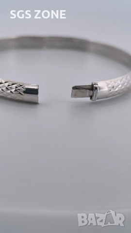 Сребърна гривна 925 самостоятелно направено от Таиланд , снимка 7 - Гривни - 51512185