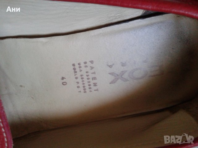 Червени мокасини Geox, снимка 6 - Дамски ежедневни обувки - 29922396