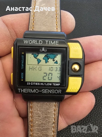 Винтидж часовник MEISTER ANKER - WORLD TIME -THERMO SENSOR, снимка 7 - Мъжки - 54321082