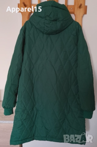Ново вносно тъмнозелено яке с качулка, 44, снимка 6 - Якета - 52502095