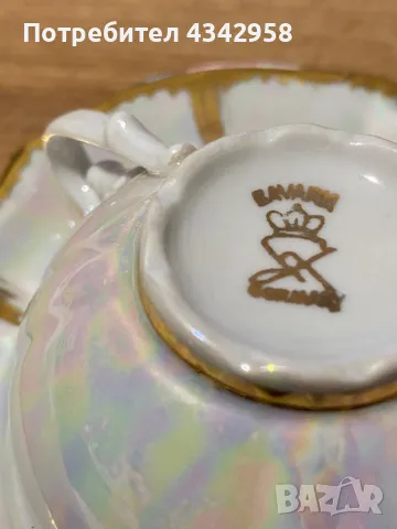 Bareuther. Bavaria. Чаша и чинийка за кафе., снимка 4 - Антикварни и старинни предмети - 49624741