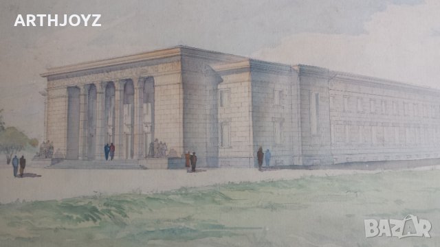 КАРТИНА ПЕЙЗАЖ (акварел)/ В.БУРДИН, снимка 4 - Картини - 29660981