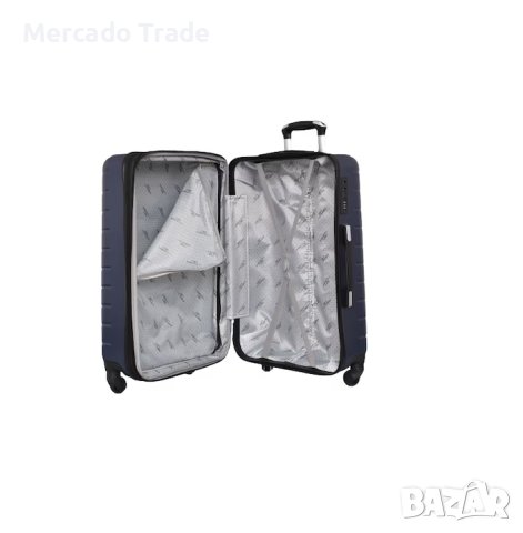 Комплект Mercado Trade, 4бр. луксозни куфари, 2052-4, ABS, Син, снимка 5 - Куфари - 40423187