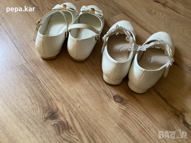Nelli Bly,маркови бели официални обувки №34,стелка 22 ,2 модела, снимка 3 - Детски сандали и чехли - 42123831