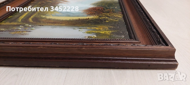 картина платно рамка дървена 65см 55см за ценители , снимка 7 - Картини - 52506076