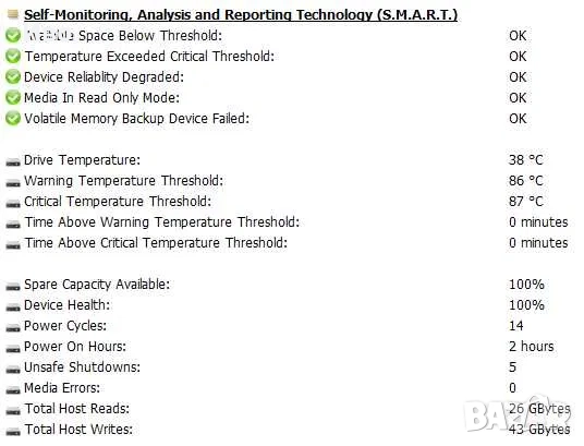 512 GB SKHynix PVC10 Nvme SSD PCIe Gen4 x4 m.2 2242, снимка 6 - Твърди дискове - 52686473