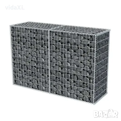 vidaXL Габионна кошница, стомана, 150x50x100 cм, снимка 4 - Огради и мрежи - 56146015