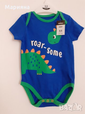 ново боди за момче 6-9 месеца, снимка 4 - Бодита за бебе - 29552028