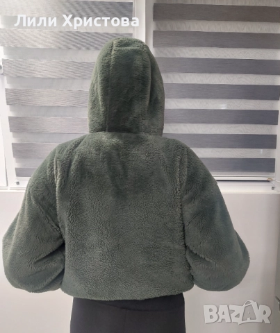 Зелено палтенце, снимка 2 - Якета - 52238189