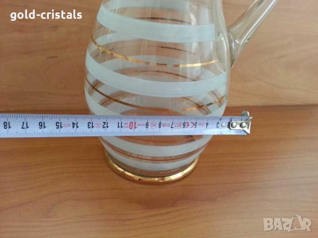 Голяма стъклена кана , снимка 4 - Антикварни и старинни предмети - 30295612