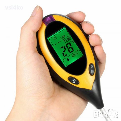 4 в 1 дигитален тестер за проучване на почвата, снимка 5 - Градински инструменти - 39533985