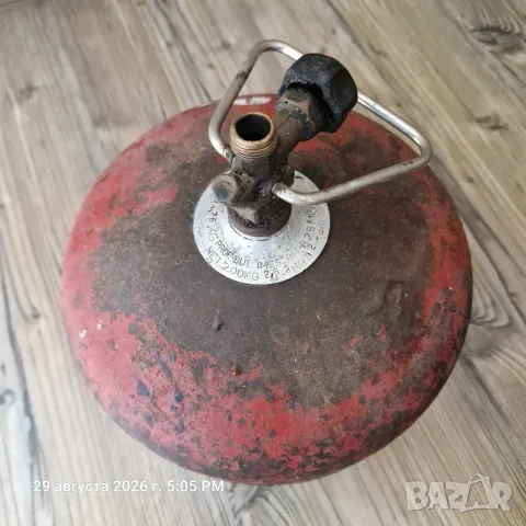 Газова бутилка за пропан-бутан 2 л, с кран, празна, снимка 2 - Газови котлони - 55914624