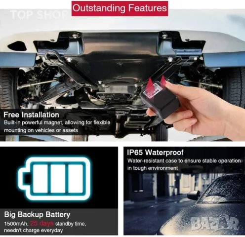 GPS тракер TKMARS 25 дни автономност, снимка 5 - Аксесоари и консумативи - 48500968