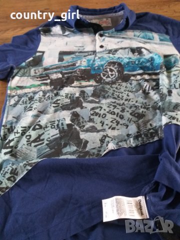 Desigual Desigual MUSTANG Polo - страхотна мъжка тениска КАТО НОВА, снимка 7 - Тениски - 29545942