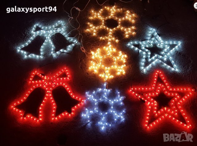 Звезда Коледна Светеща в Три цвята Бяла/ Топла/ Червена LED за Външно, снимка 6 - Лед осветление - 38991275