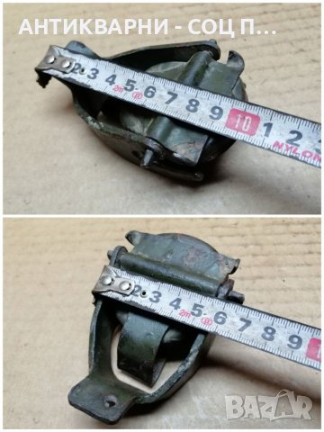 Стара Соц Метална Капачка За Военни Туби За Гориво / 10 - 20 Литрови. , снимка 7 - Антикварни и старинни предмети - 40541245