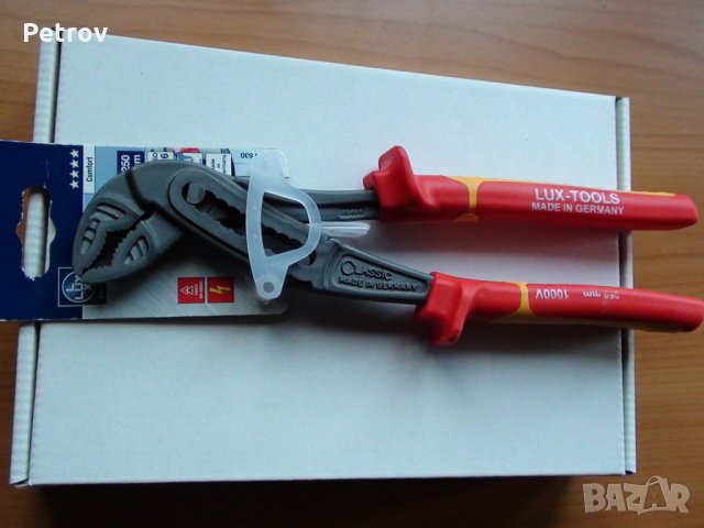 LUX-TOOLS - 250 mm VDE 1000 V Клещи Гарги !!! ЧИСТО НОВИ !!! Made in Germany !!!, снимка 2 - Клещи - 31603443