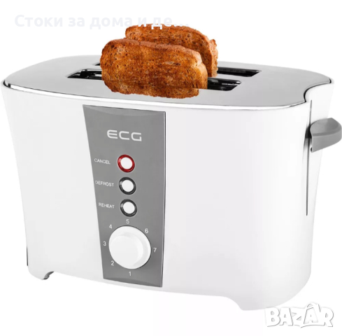 ✨Тостер ECG ST 818, 800W, Бял , снимка 1