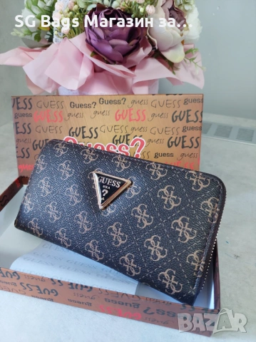 Guess дамско портмоне дамски портфейл код 243, снимка 3 - Портфейли, портмонета - 43976417