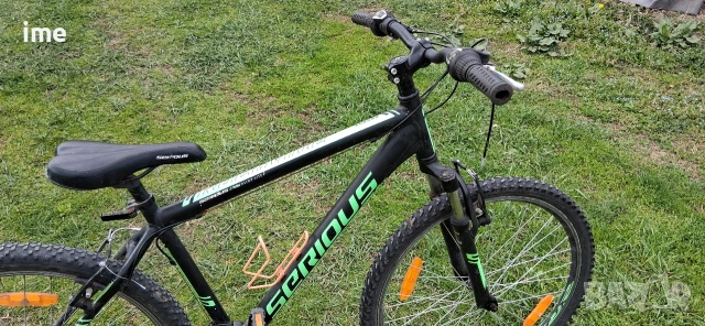 Велосипед НОМЕР 09. Serious. Алуминиева рамка. 26 цола, 21 скорости. 46 см от седалката..., снимка 18 - Велосипеди - 53906122