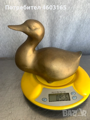 бронзова фигура на патица, снимка 6 - Антикварни и старинни предмети - 54321486