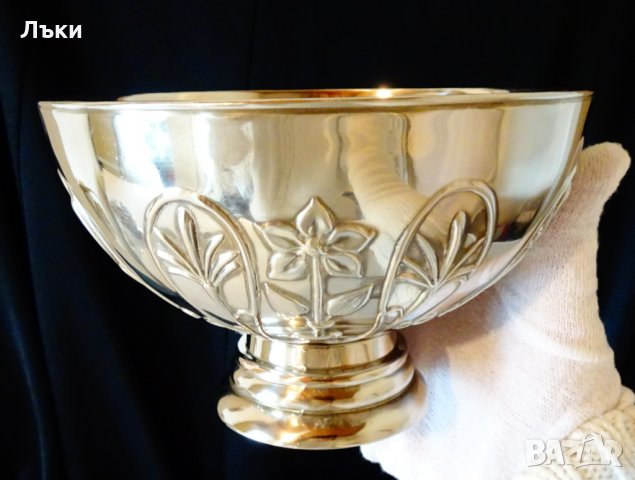 Посребрена фруктиера,купа Vera Lucino. , снимка 4 - Антикварни и старинни предмети - 31804441