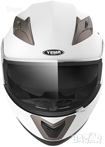 Каска за мотор YEMA с двойна козирка Слънцезащитна козирка XL 61-62см, снимка 4 - Аксесоари и консумативи - 36710488