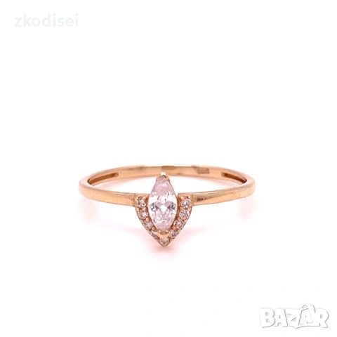 Златен дамски пръстен 1,20гр. 14кр. проба:585 размер:56 модел:38860-5