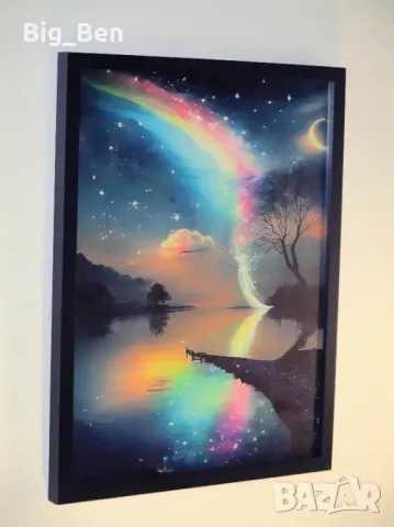 Картина - Нощно Северно Сияние, снимка 2 - Картини - 48900141