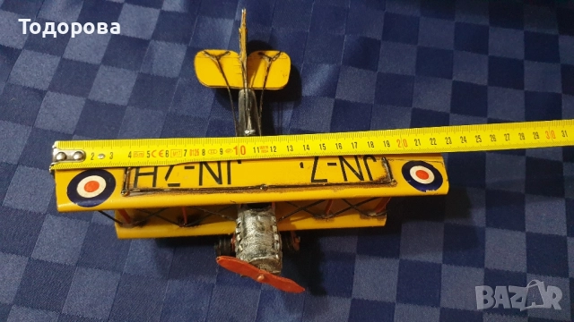 Стар метален витлов самолет, снимка 8 - Антикварни и старинни предмети - 52510750