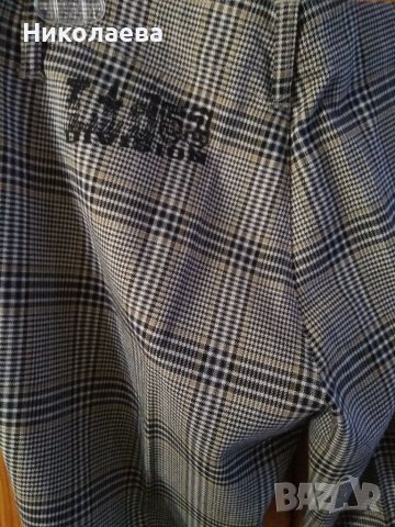 Сив елегантен панталон "Strauss";Кариран панталон,L, снимка 9 - Панталони - 40472182