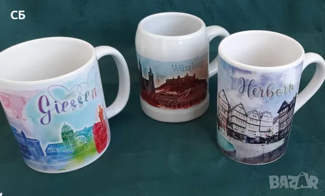 Сувенирни чаши за кафе или чай от Германия и Египет, снимка 6 - Чаши - 48895344