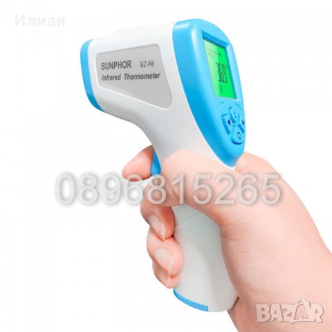 Инфрачервен безконтактен термометър за телесна температура  Sunphor BZ-R6, снимка 3 - Уреди за диагностика - 29438919