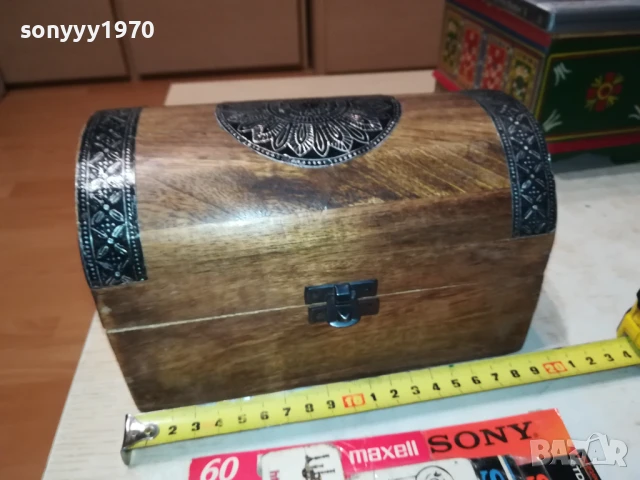 КРАСИВА ДЪРВЕНА КУТИЯ ОТ ГЕРМАНИЯ 1708251906, снимка 2 - Антикварни и старинни предмети - 51395218